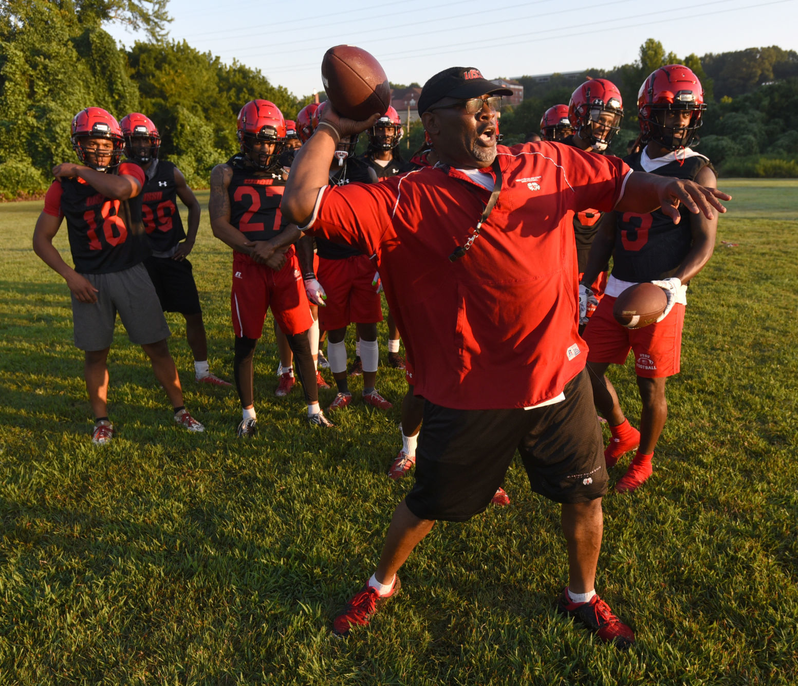 WSSU football first practice